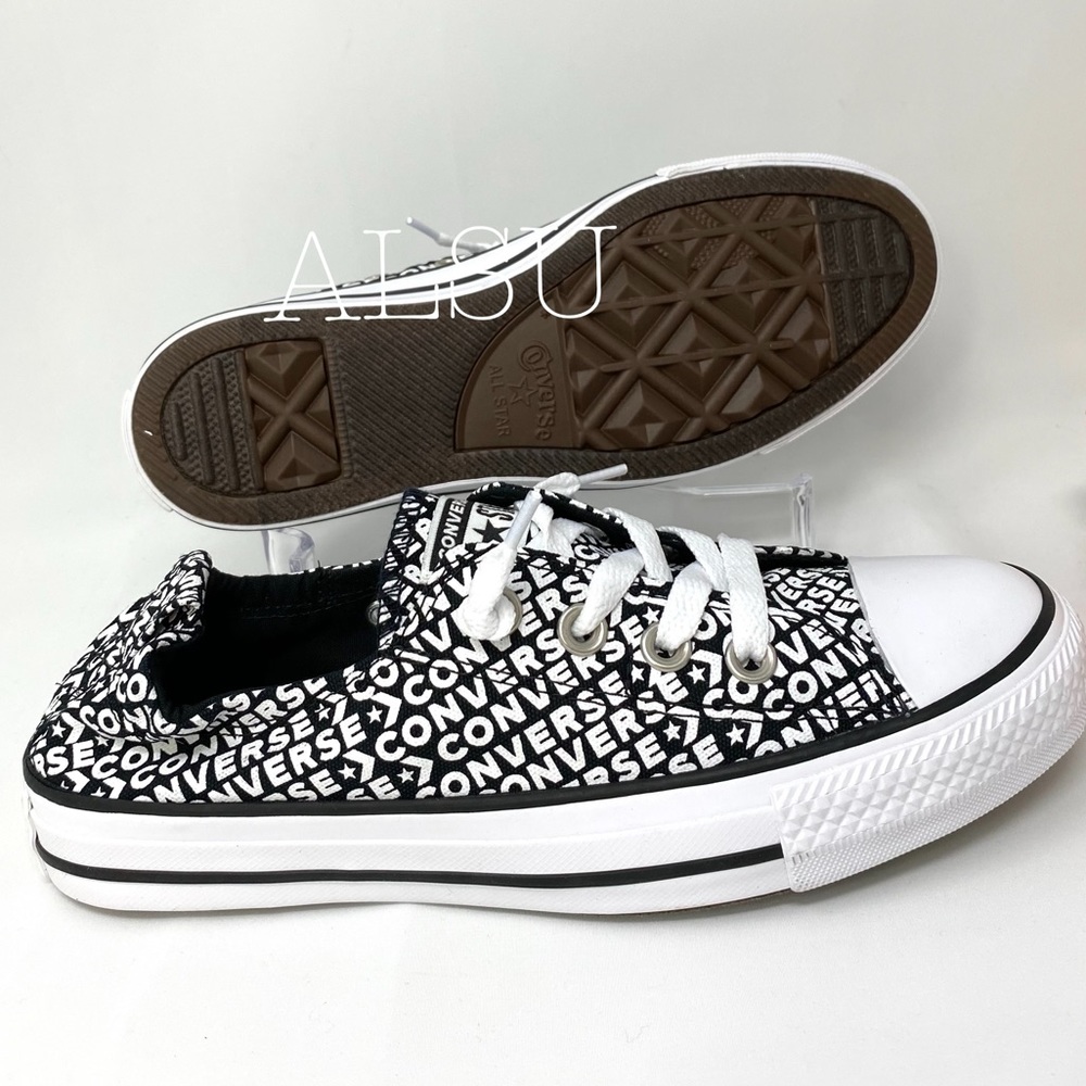 BLACK FRIDAY 🔥 Converse Ctas Shoreline Slip Canvas Black/Women's Logo 565544F - Picture 2 of 8